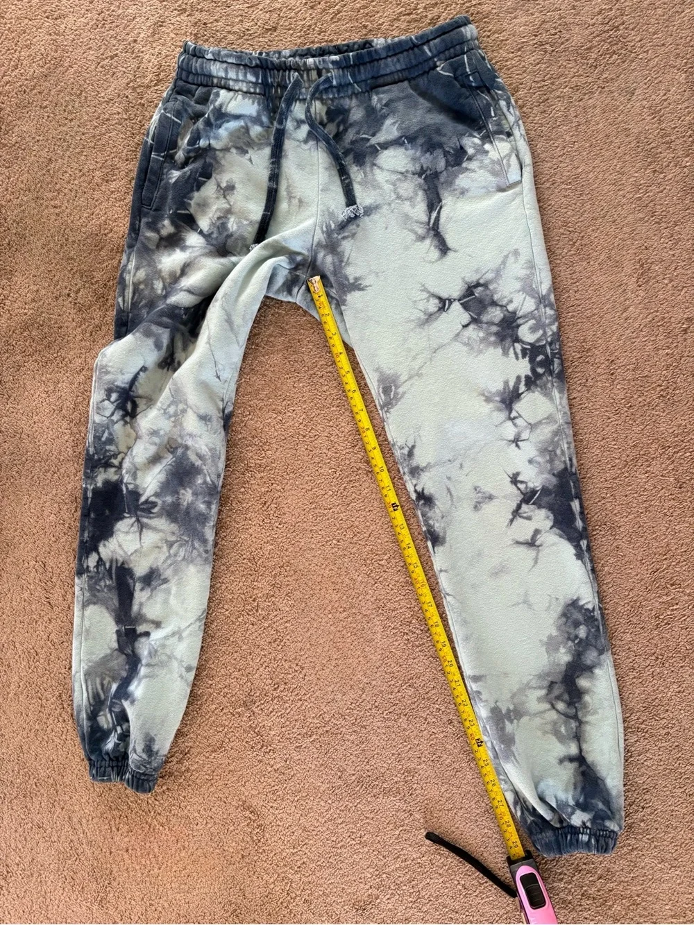 TALENTLESS Blue Heavyweight Tie-Dye Jogger Sweatpants – Size Medium